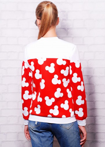 Молодежный женский свитшот с принтом "Minnie"